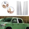 Car Door Window Middle Trim Cover B C Pillar Center Column Sticker Accessories For Toyota Tundra Crew Max Cab/Double Cab 2007-2018 2019 2020 2021