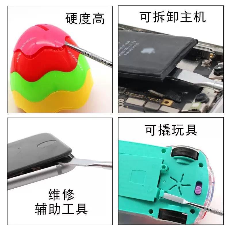 3in1 Metal Crowbar Pry Opener Kit For iPhone Back Cover Glass Disassembly Removal Repair Tools