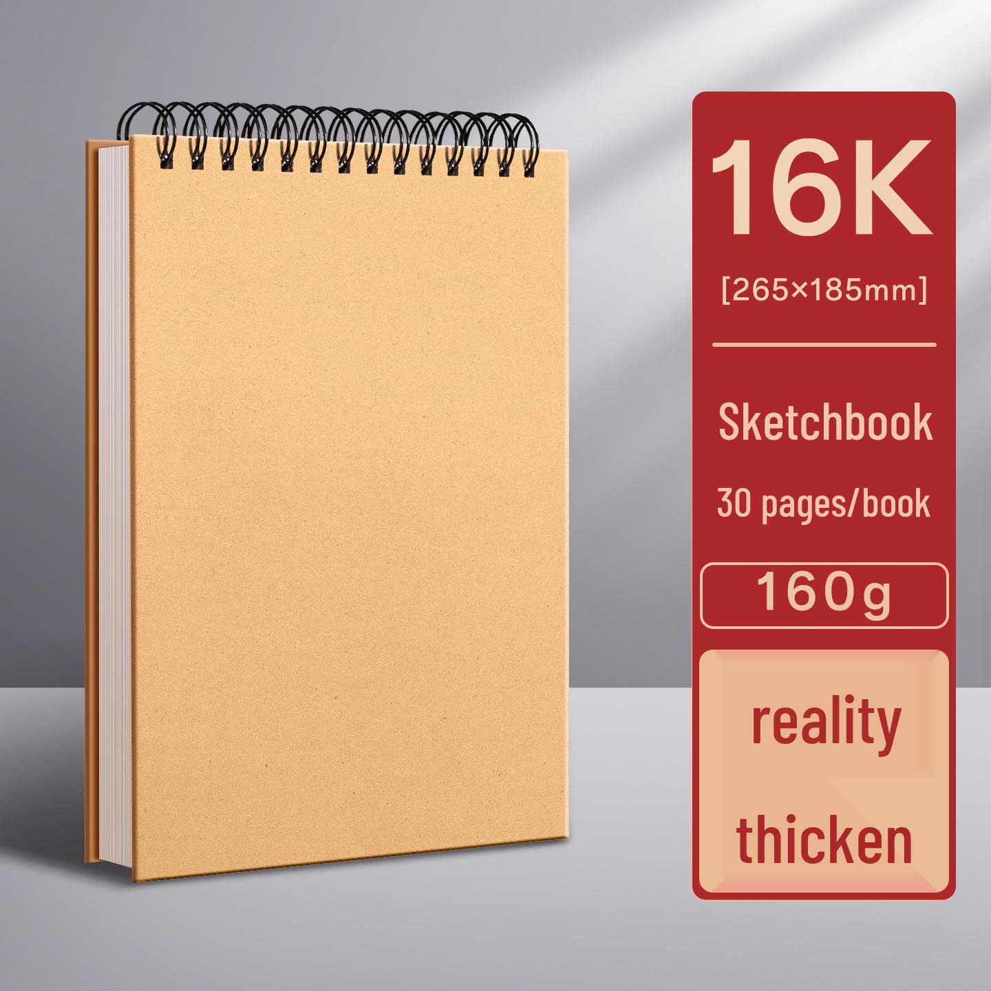 

Утолщенный спиральный скетчбук формата А4 для ручной росписи маркерами и рисования - Идеально подходит для детей и учеников начальной школы