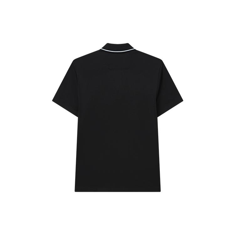 New FILA Polo Shirts Men's Jet Black F11M217112F-BK