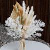 Nordic Bohemia Simulation Flower Bouquet 26pcs Rabbit Tail Grass Reed Cattail Fan Palm Leaf DIY Flower Arrangement Home Wedding