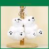 Adorable Porte-clés Peluche Ours Polaire Mignonne Mini Poupée Ours Charme Sac Couple Cadeau