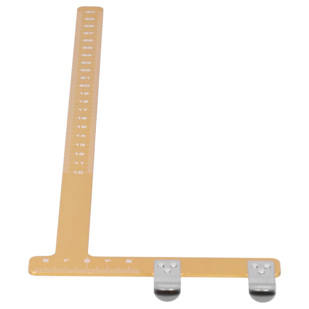 Adjustment Bow L Shape Chord Distance Ruler Aluminum Alloy Measuring Tool