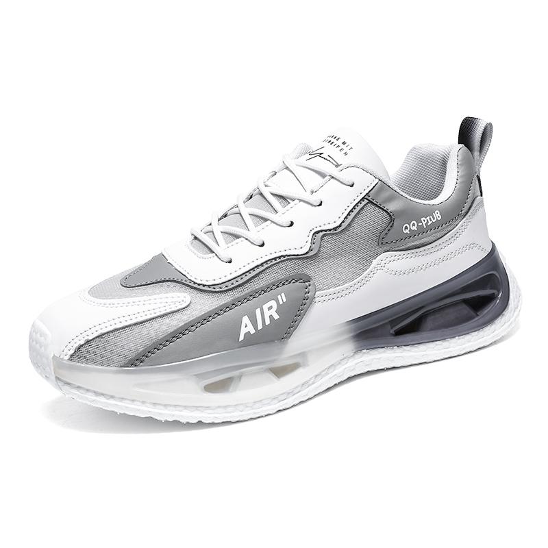 Kožené pánské boty Móda Korejská verze Trendy Ležérní boty Pánské Prodyšné odpružení Sportovní vulkanizované boty Pánské boty 202