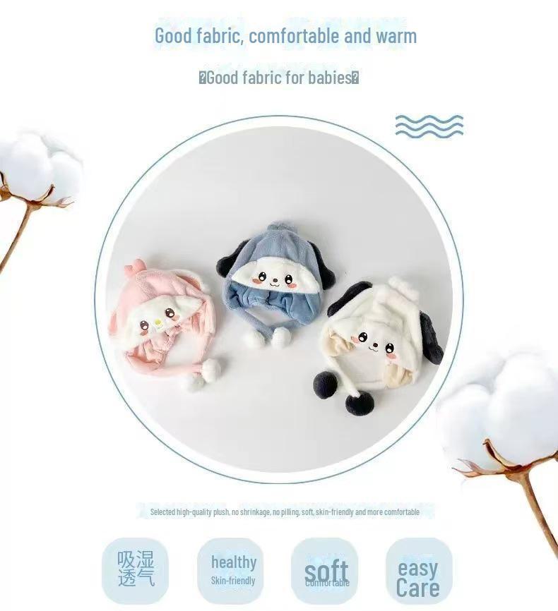 Autumn/Winter Baby Ear Protection Lei Feng Hat - Thick, Warm, Cute Cartoon Design for Boys and Girls