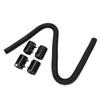 48inch   Flexible Coolant Water Hose Kit   Heat Resistant Stainless Steel Heat Dissipation Hose Set with 4