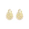 3D Small Rice Bead Basket Earrings: Fashionable and Versatile Ear Cuffs with Niche Light Luxury