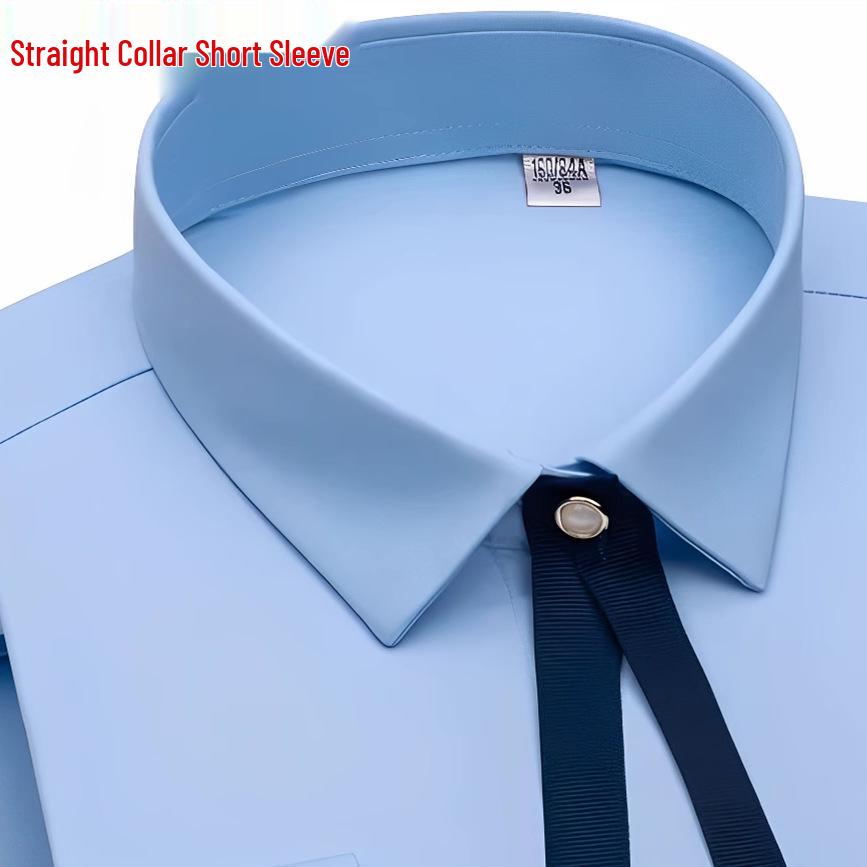 Women's Professional Bamboo Fiber Short Sleeve Shirt