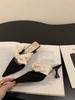 French Xiaoxiangfeng Bag Head Half Slippers Fairy Shoes Wear 2025 New Spring and Summer Bow High Heel Sandals