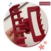 8.7cm Square Rectangle Simple Multi Colors Hair Claw Clips Middle Matte Hair Claw for Woman Girls