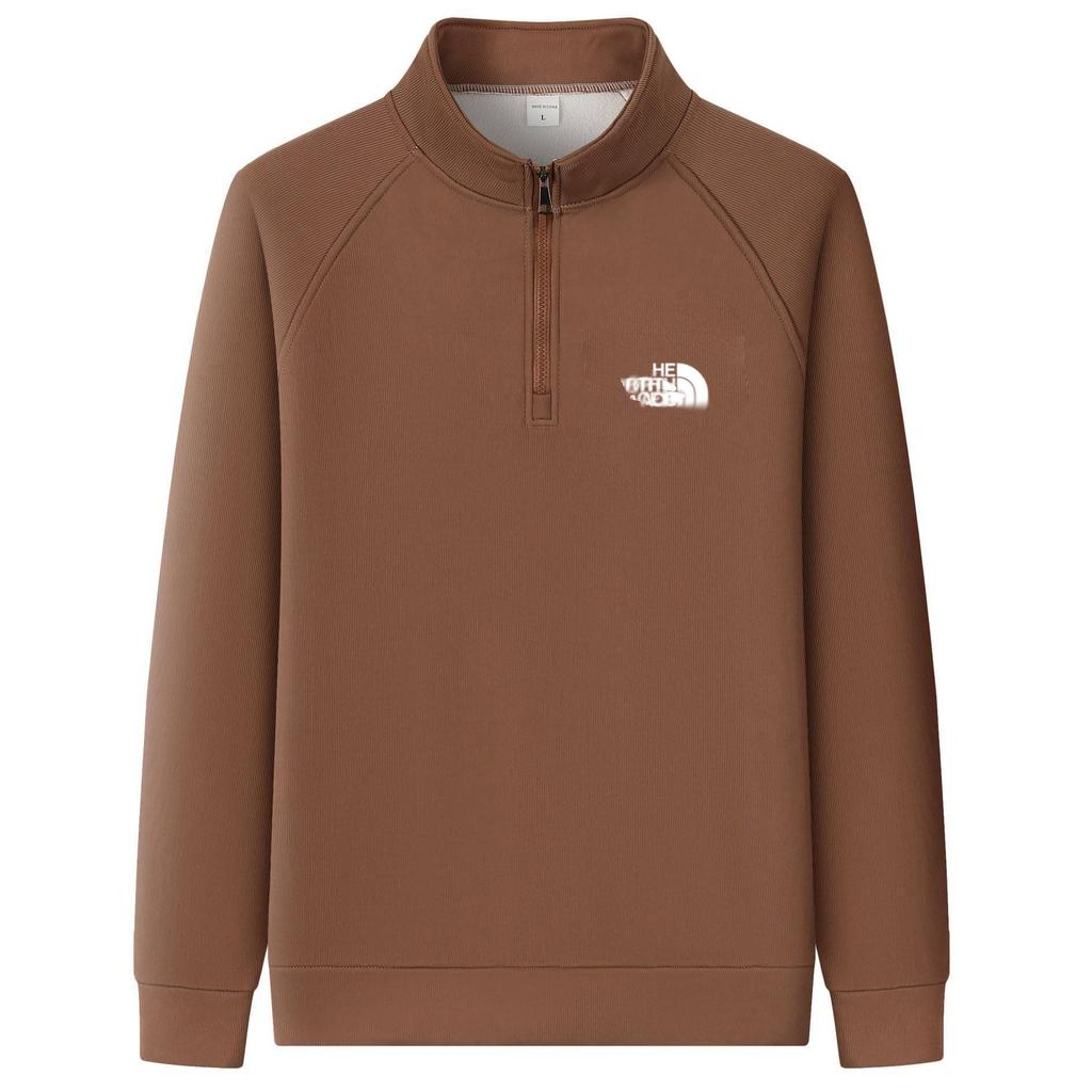 2024 Men's Sherpa Lined Hoodie - Spring/Autumn, Pullover, Casual Sports Fleece Jacket.