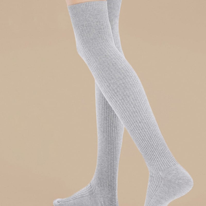 TSH Ribbed Knee-High Socks 4 Colors