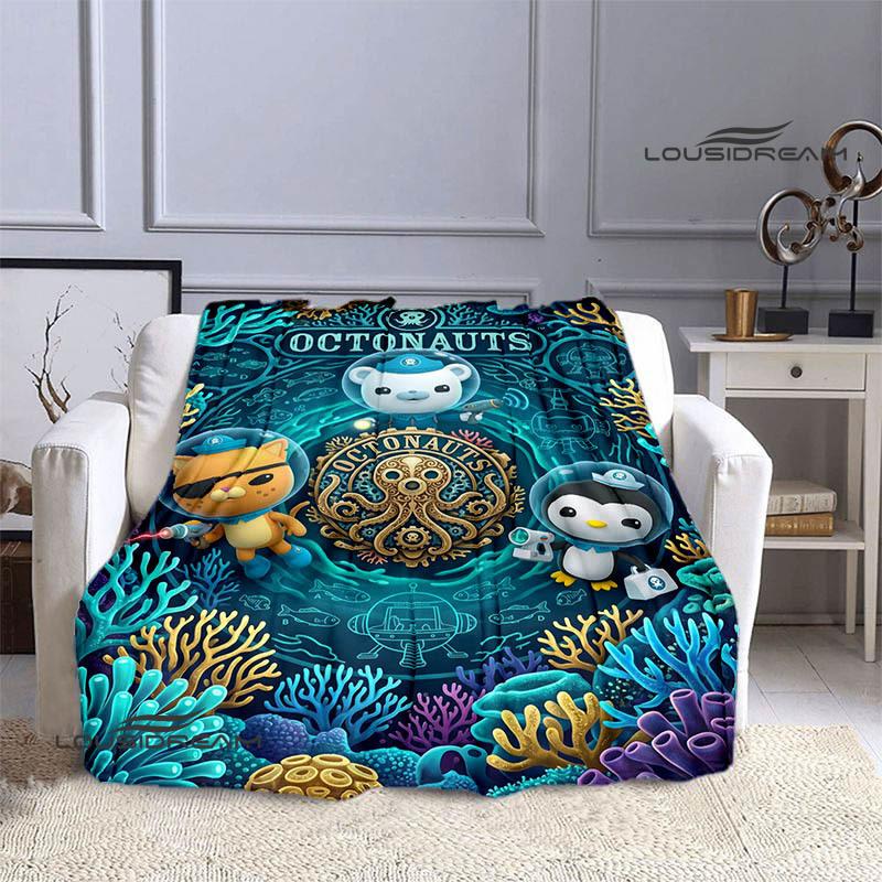 3D The-Octonauts printed blankets picnic blanket Warm Flannel blankets Soft and comfortable blanket bed linings Birthday Gift