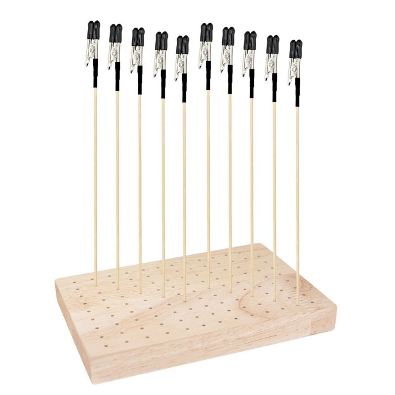 Professional Model Coloring Stand Collection Hardwood Miniature Model Holder For Precise Application And Easy Assembly