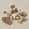 Handmade Mini Dollhouse Juice Tray Scene Ornament