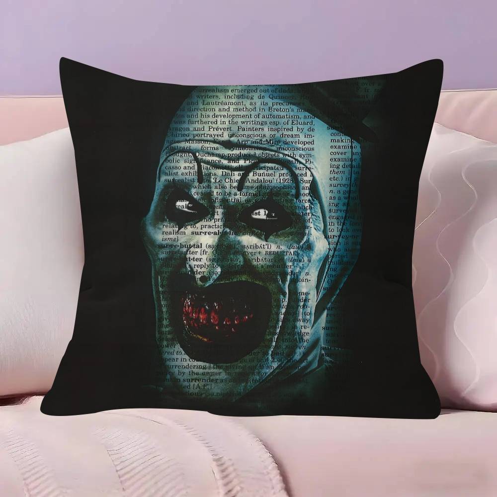 Halloween Horror Terrifier Film Kissen Anime Kissen Sofa Bett Kopfkissenbezug Kissenbezug 45x45 cm Mode