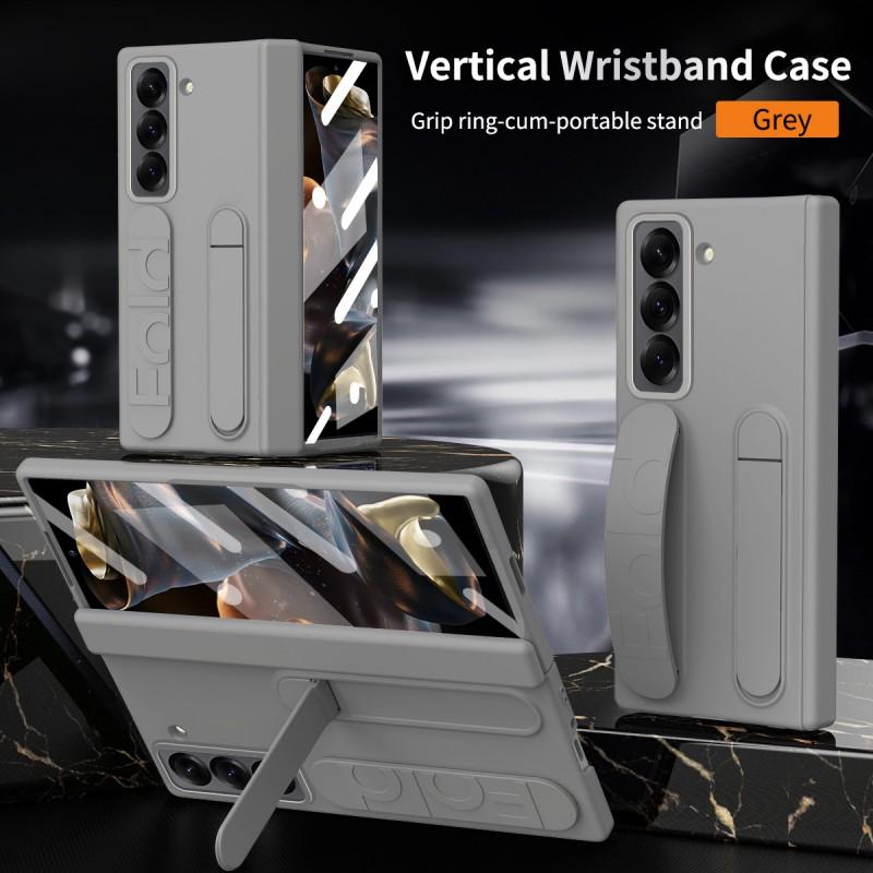 Slim Foldable Phone Case Galaxy Z Fold6 SE W25 With Wrist Strap Stand Full Coverage Shockproof PC Shell