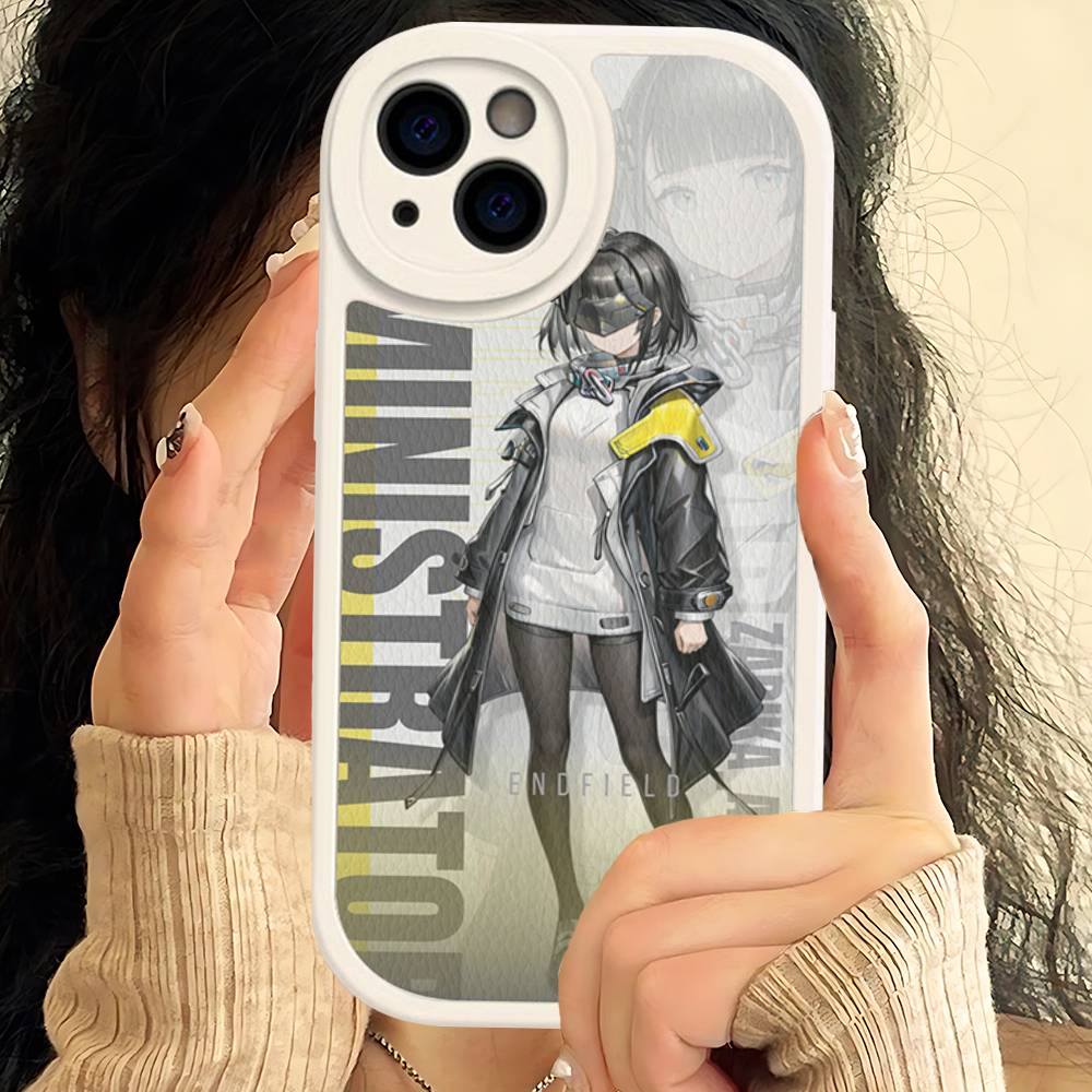 Popular Game A-Arknights E-Endfield Phone Case For IPhone 16 15 14 13 12 11 Pro Max Plus Soft Leather Cover