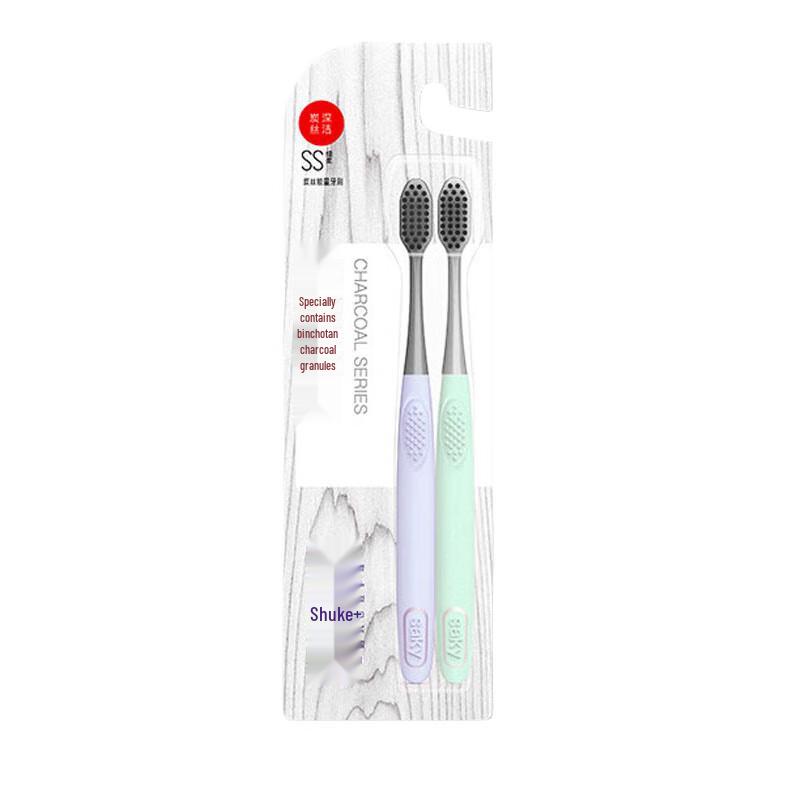 Shuke Adult Soft Carbon Fiber Toothbrush (2-Pack)