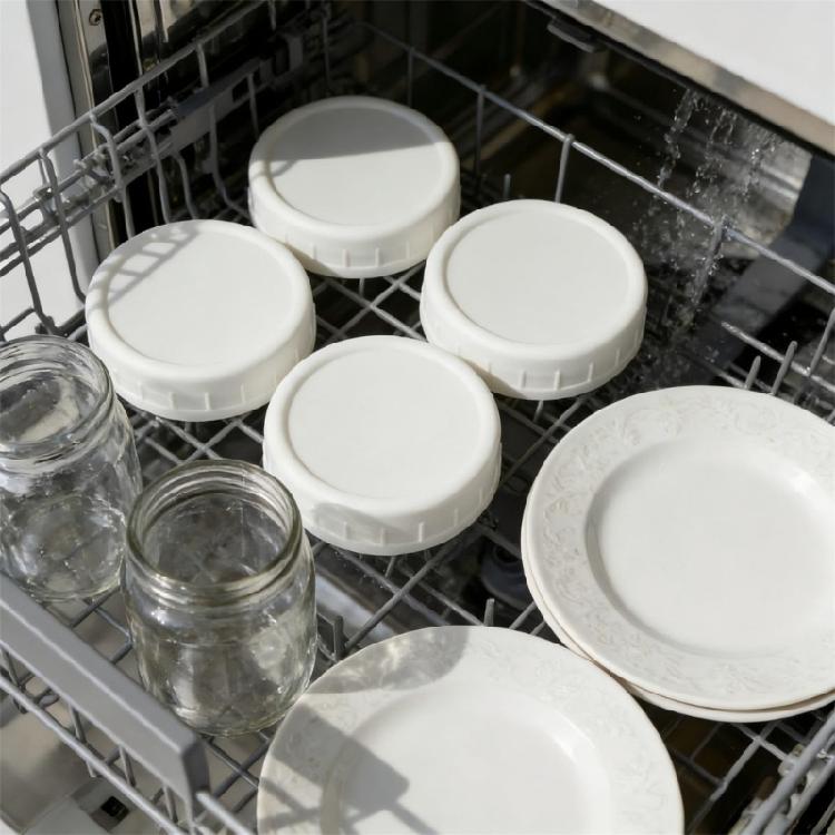 12Pz 86mm/70mm Tappi in Plastica per Barattoli Tappi Sigillanti Riutilizzabili Coperchio Ermetico a Tenuta per Cucina Conservazione Cibo Spezie Tappo per Conserve