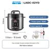 PESKOE Multi-function Dual Pot Electric Pressure Cooker CN plug (adapter included)