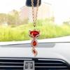Sparkling Crystal Fox Rear View Mirror Accessories, Bling Fox Cute Car Accessories for Women Interior Decor, Little Car Hanging Ornament/Bag Charms