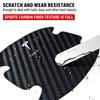 4Pcs/Set Carbon Fiber Scratches Resistant Car Door Handle 3D Sticker For Tesla Model 3 Model S Model X Model Y Roadster Performance Decor