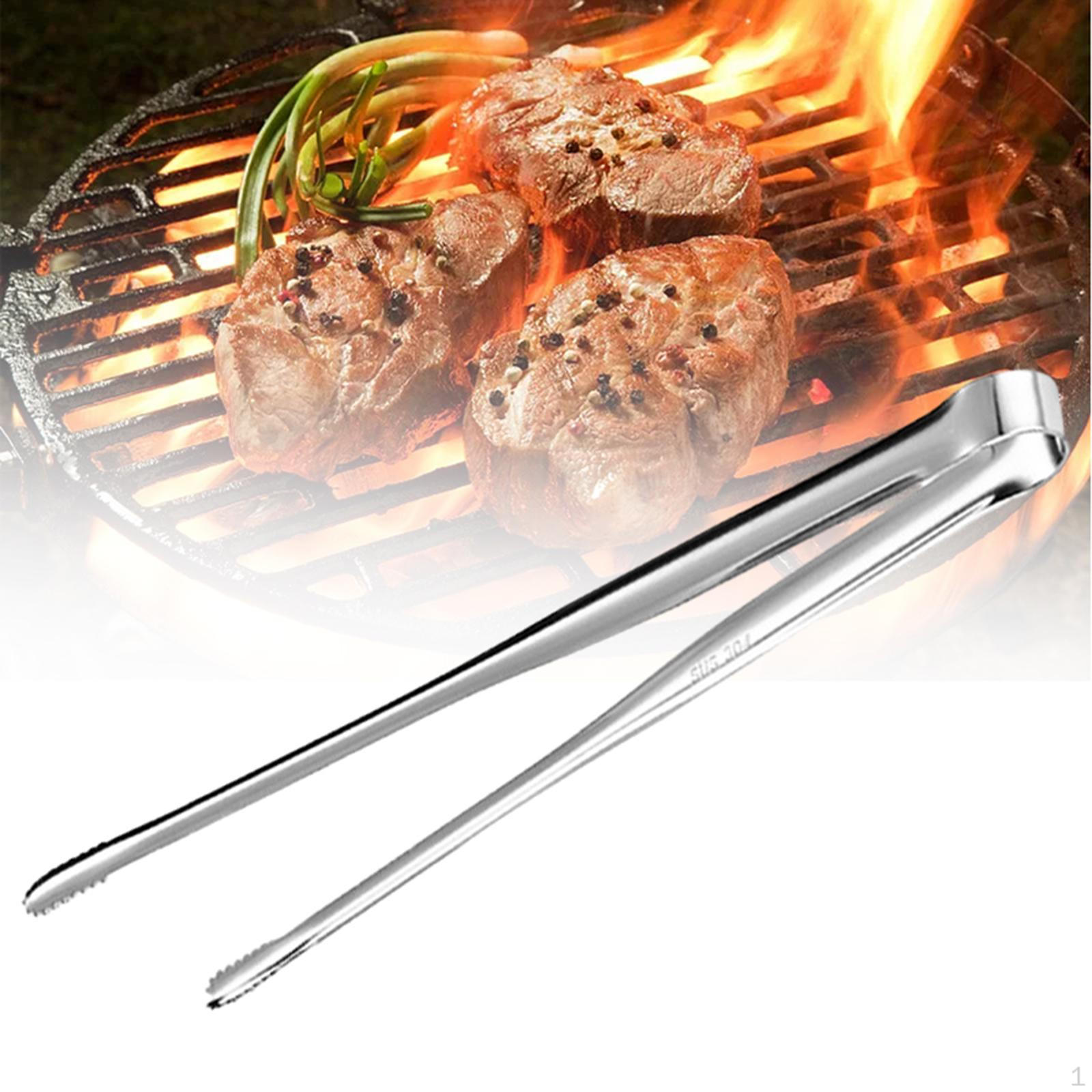 Chef s Kitchen Tongs, Salad Buffet Versatile Food Serving Grill Tongs for Argent M