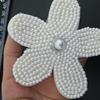 10 Pcs Handmade Sewing Patches Imitation Pearls Flower Patches for Clothing Jeans Hat Bag Lovely Decorative Patches