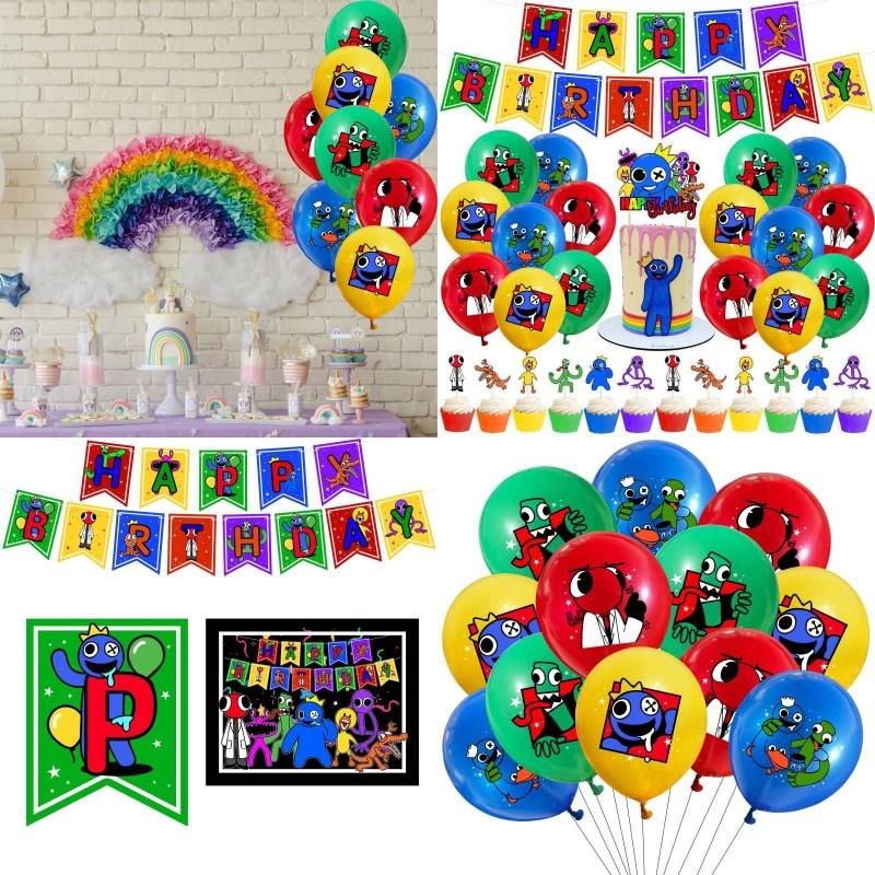 Friends Rainbow Theme Birthday Party Supplies Balloon Banner Cake Toppers Decor