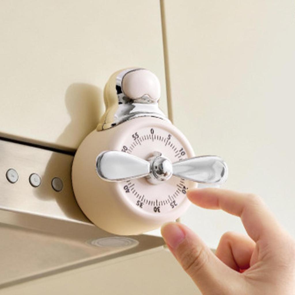 Magnetic Kitchen Timer No Batteries Required Countdown Clock Manual Countdown Timer with Loud Alarm for Cooking Baking Home