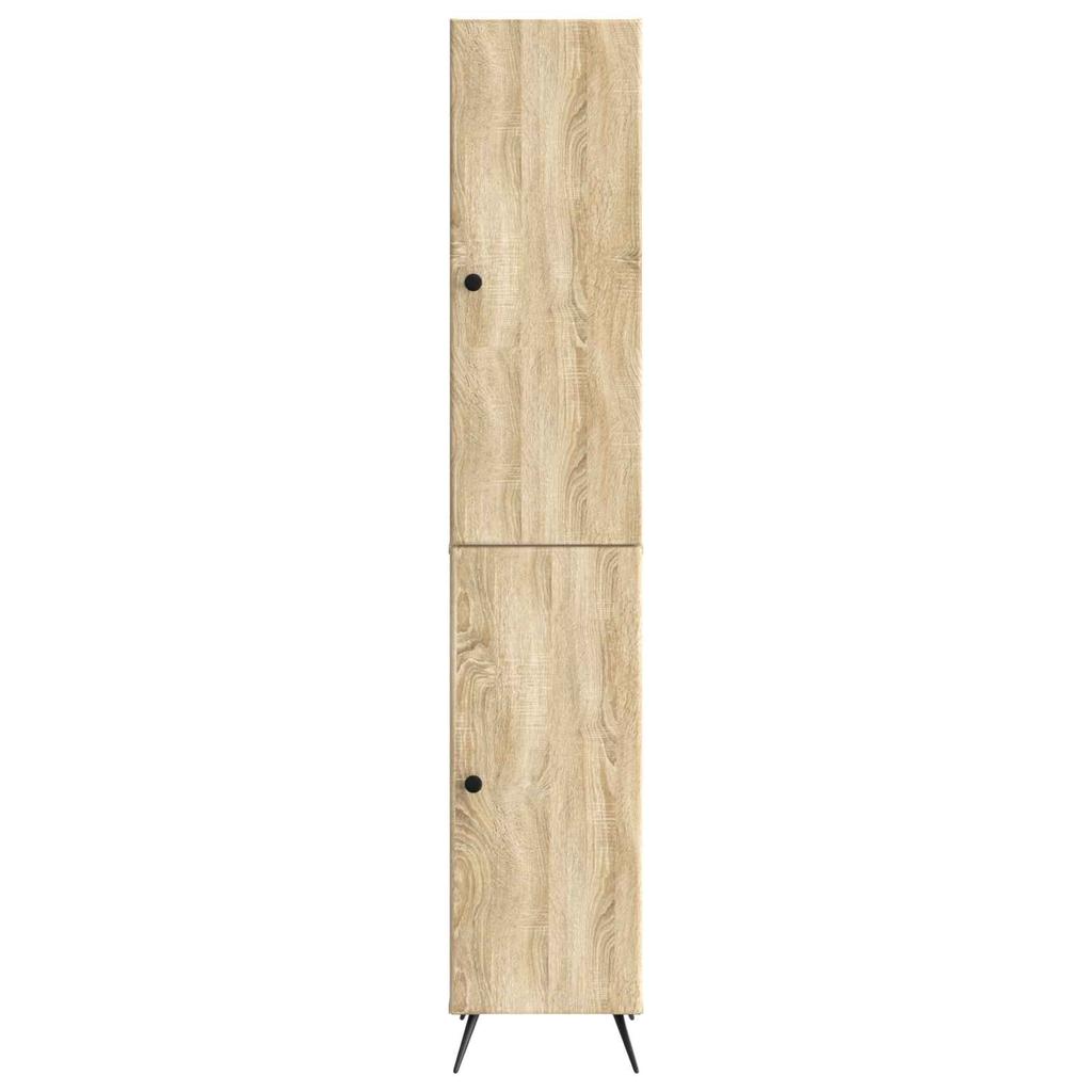 Cabinet Set 2 pcs Sonoma Oak Wood Based Material