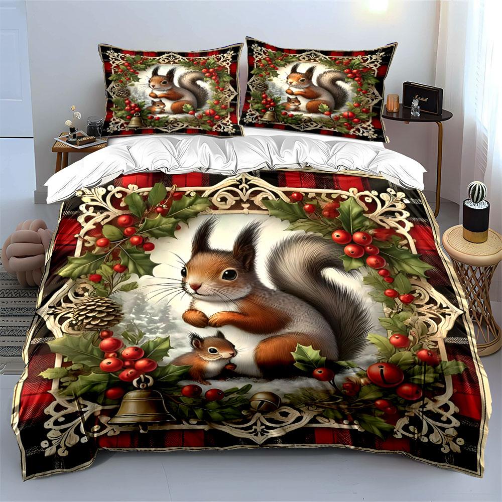 Whimsical woodland harmony Bedding sets Duvet cover sets Duvet covers Pillowcases(1*Duvet Cover 2*Pillowcases without duvet insert)