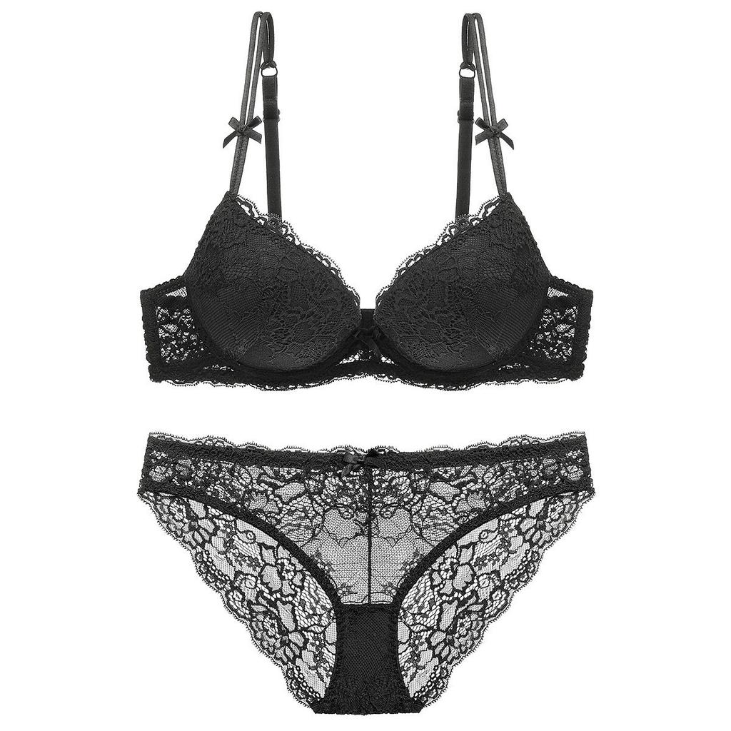 European and American small breasts gather underwear, showing big, thin, thick, sexy lace bra, closed breasts, upper support underwear set