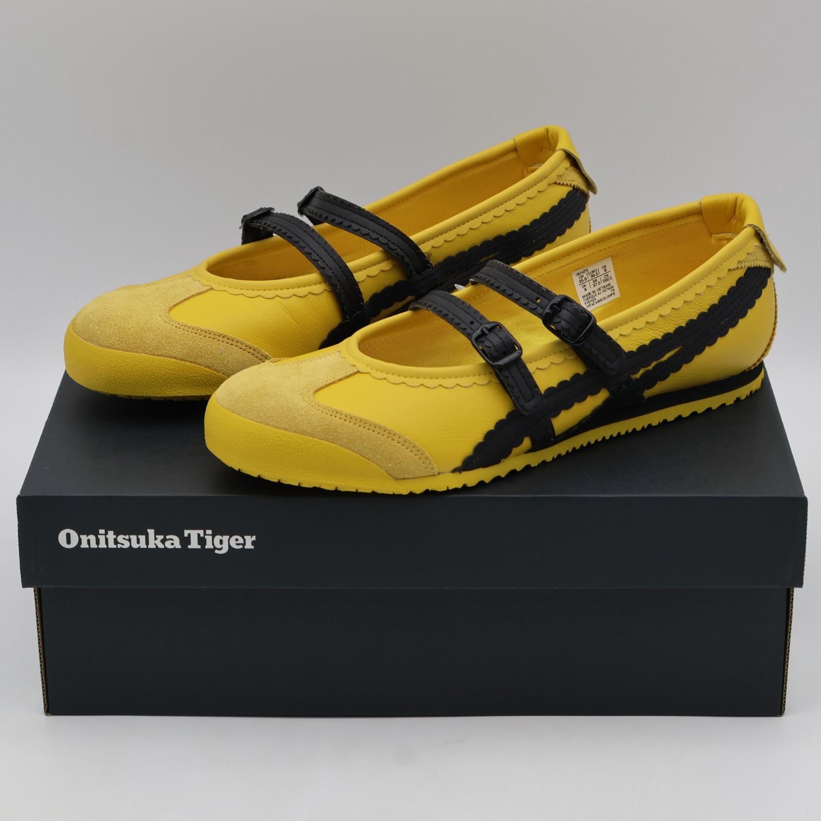 1182A678-750 Onitsuka Tiger Mexico 66 TGRS Yellow Black (Women s) 8W