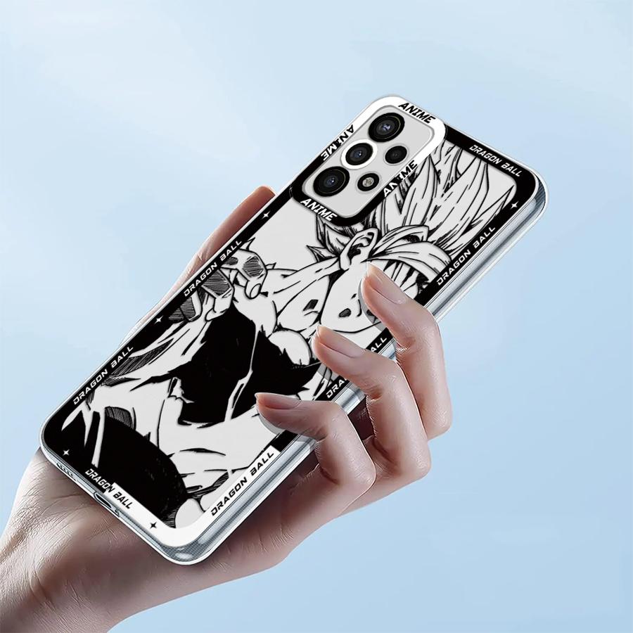 Dragon Ball Cool Vegeta Case for Samsung Galaxy A50 A72 A31 A16 A17 A52s A52 A12 A32 A71 A51 A21s Clear Phone Cover