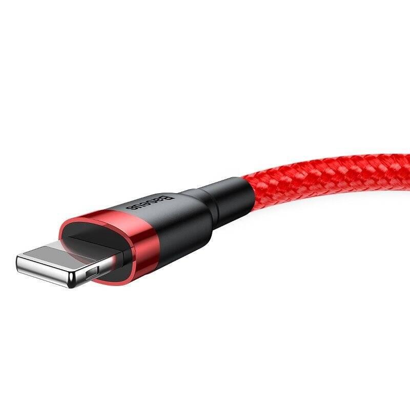 Baseus Cafule 2.4A 0.5M Lightning USB Cable (Red)