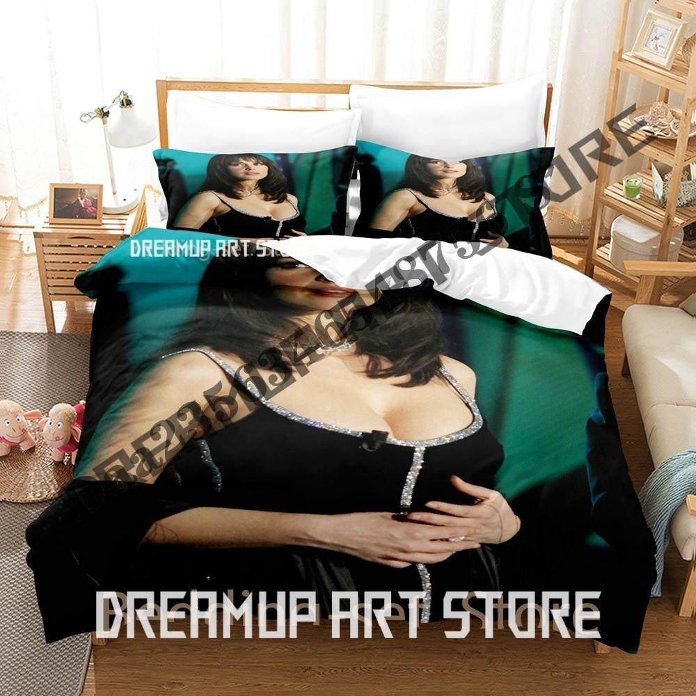 3D Print Monica Belluci Bedding Set Single Twin Full Queen King Size Bed Set Adult Bedroom Duvetcover Sets Anime Bed Sheet Set