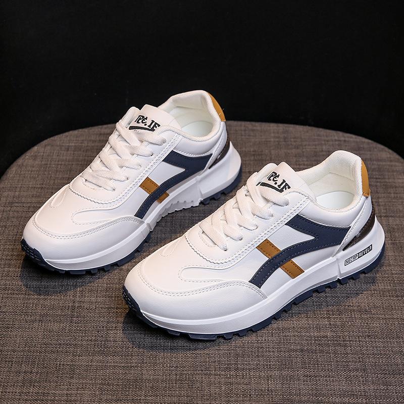 Ins Koreanische Version der neuen Forrest Gump Schuhe Damen 2025 Herbst Studenten Sport Laufschuhe Casual Plateau Low-Top Schnürschuhe