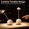 Tumbler Table Lamp LED Table Lamp, Dimmable RGB Touch Lamp with Remote Control Cute Rechargeable Night Light for Bedroom