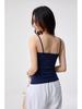 Damen Sommer Tencel Lyocell V-Ausschnitt Camisole - 260g Ärmelloses Rückenfreies Oberteil im Sanften Stil