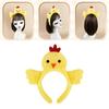 Cute Cartoon Chicken Hair Accessory Comfortable Stretchy Headband Fun Photoshoots Props For Boys And Girls