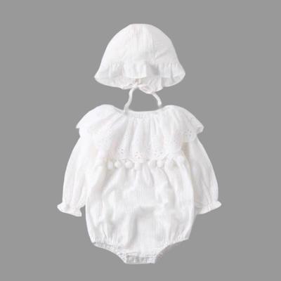 Infant Girls' Spring Princess Romper & Bodysuit Set – Snap Crotch, for 100-Day or 1-Year, White