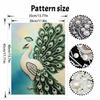 5D Round Pearl Painting Kit Elegant Peacock Pattern DIY Handmade Rhinestone Art Home Interior Decor Gift
