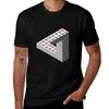 Escher Toy Bricks White Tshirt Outdoor Work Short Sleeve Top