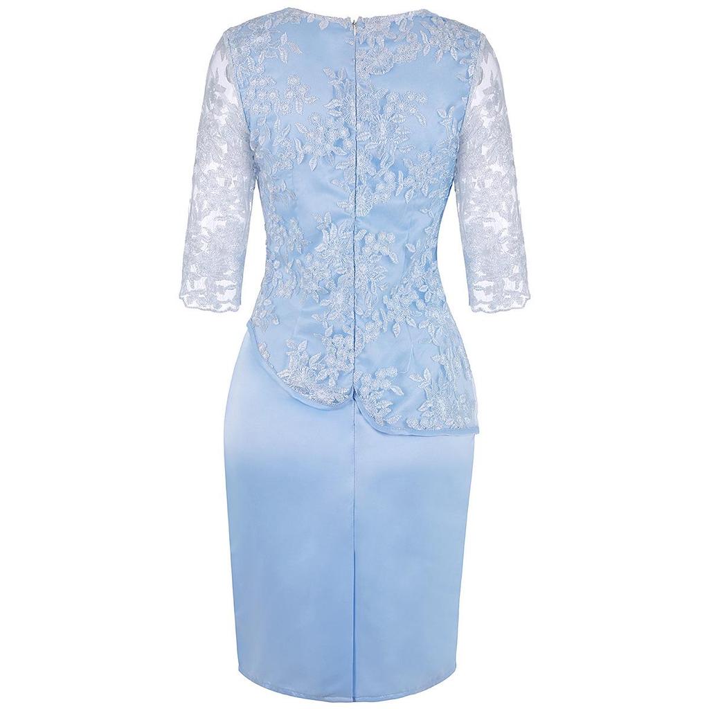 Plus Size Lace Fashion Evening Dress for Women – Elegant and Trendy Design