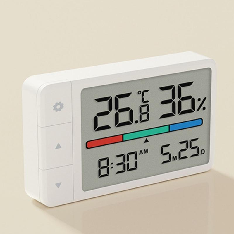 Compactly Indoor Digital Temperature Humidity Meter Monitors for Nursery Bedroom Featuring High Accuracy Sensors