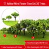 DIY Model Tree Set: Finished Landscape, Terrain, and Street Tree Ornaments