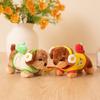 Plush Dachshund Dog Keychain With Soft Short Plush For Bag Decoration And Gift