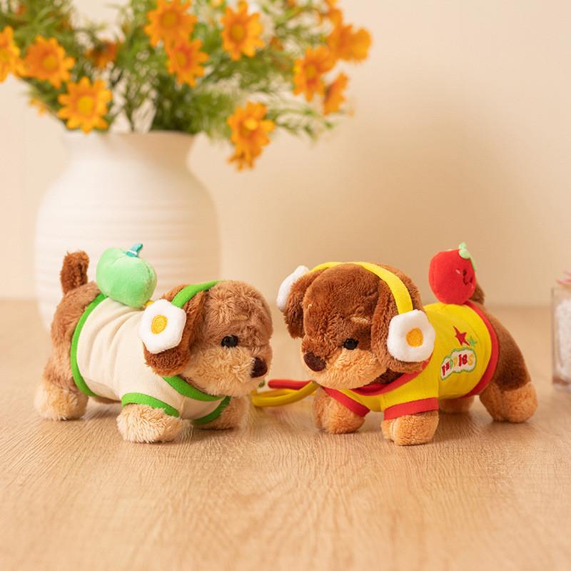 Burger Sausage Cute Dog Hamburger Nest Plush Toy Pendant Keychain Children For